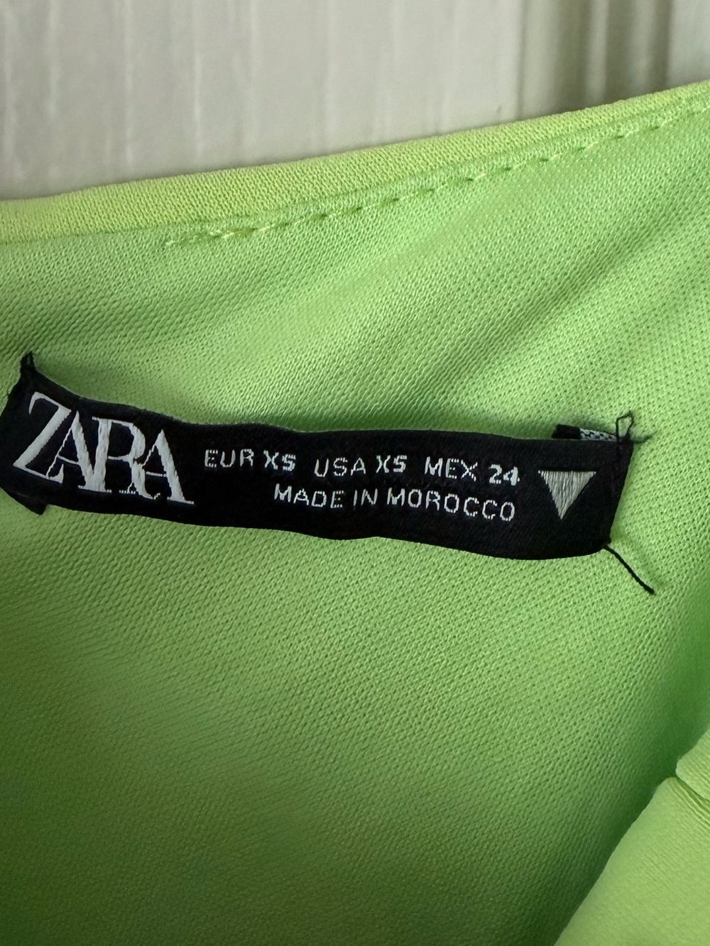 Zara Neon Lime Cowl Neck Bodysuit - Picture 3 of 4